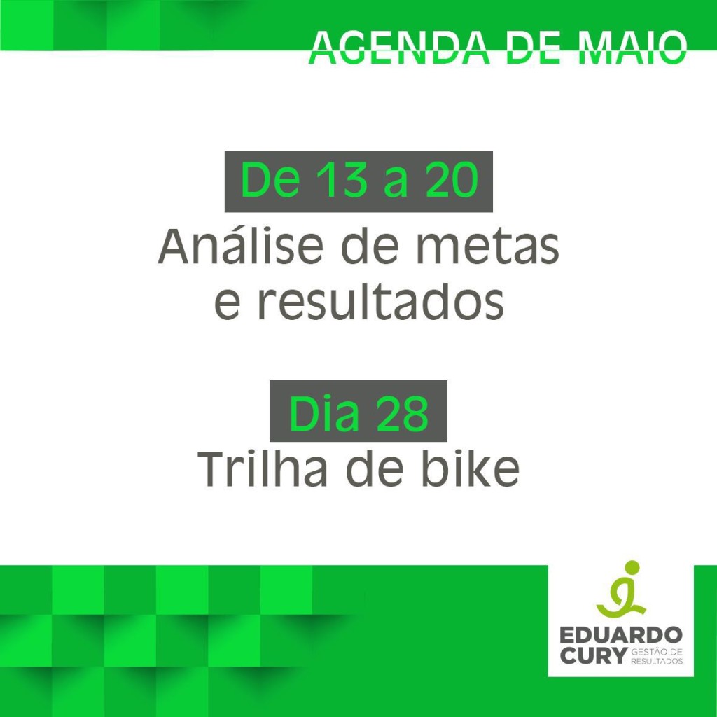 Agenda Maio